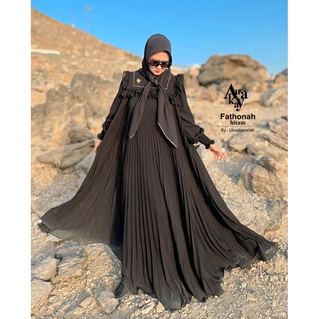 Set Gamis Syar’i Fathonah Mekkah Madinah 2025 by Aurakay Syar’i
