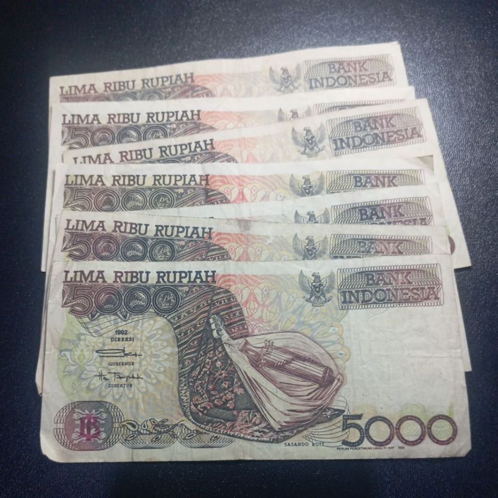 UANG KUNO 5000 SASANDO TAHUN 1992