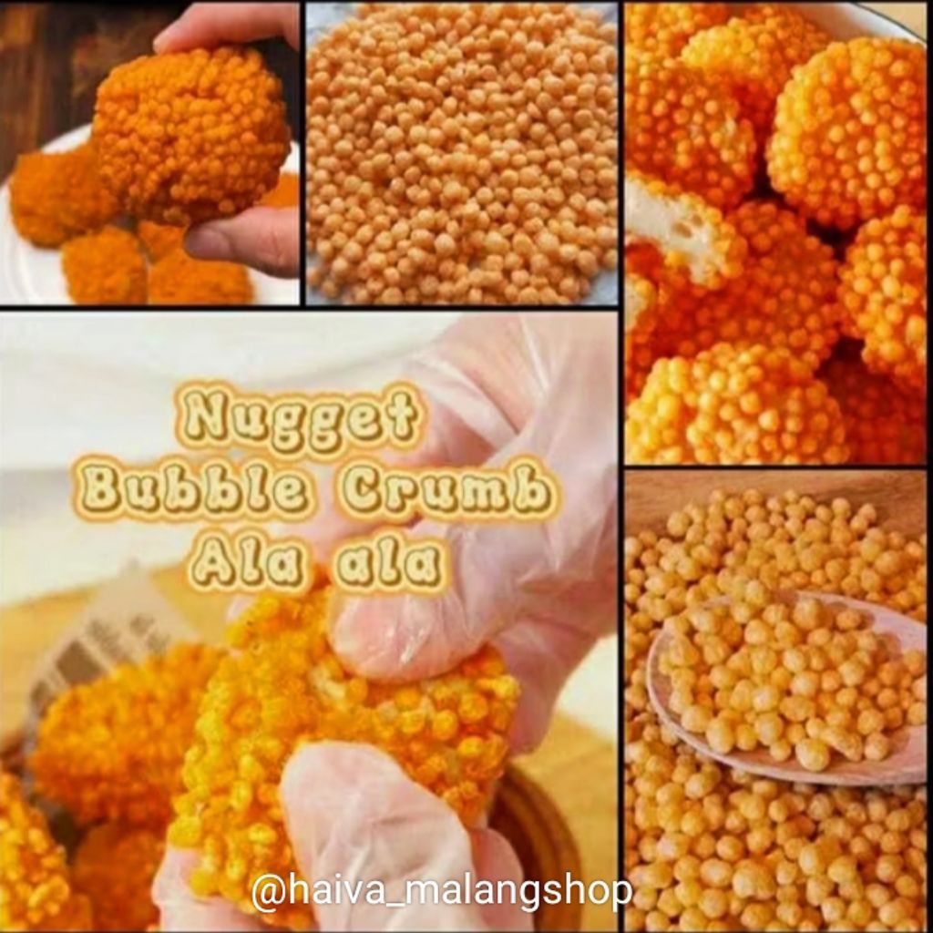 

Tepung Nugget - Bubble Crumb Crispy - Tepung Bubble Crumb - Tepung Roti Bulat Halal - Tepung Panir Bulat