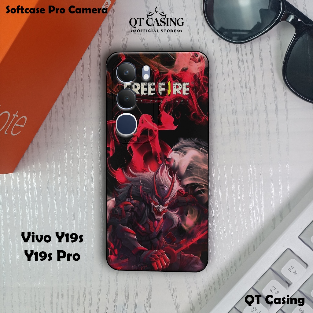 Case For Vivo Y19s / Y19s Pro – Casing Game FF Battle – Softcase Pro Camera – Silikon Clear Case