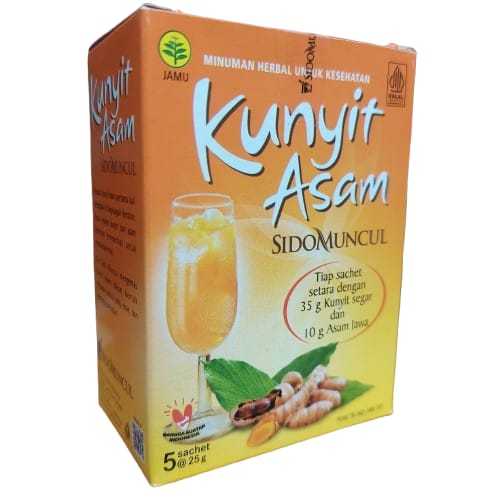 

Kunyit asam sidomuncul 1 box isi 5 sachet