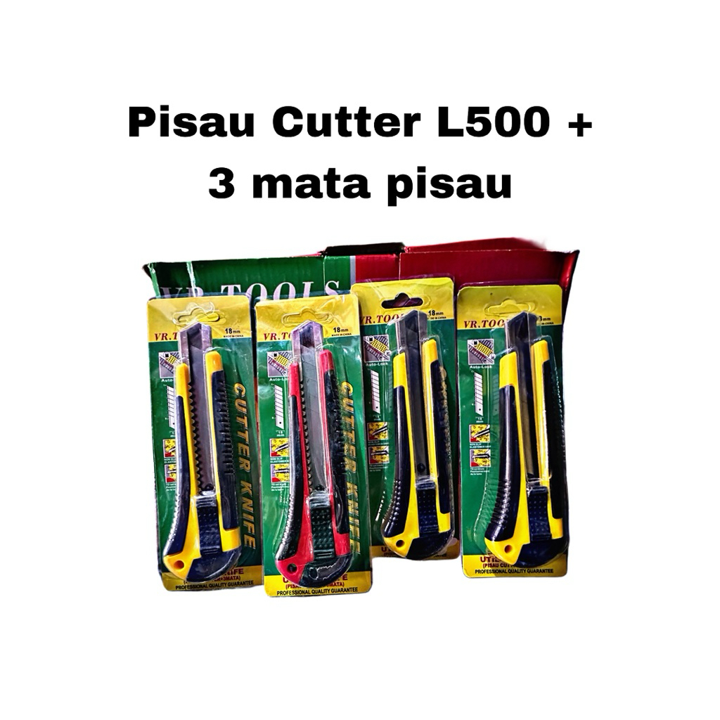 

pisau cutter L500 - cutter L500 + 3 mata pisau