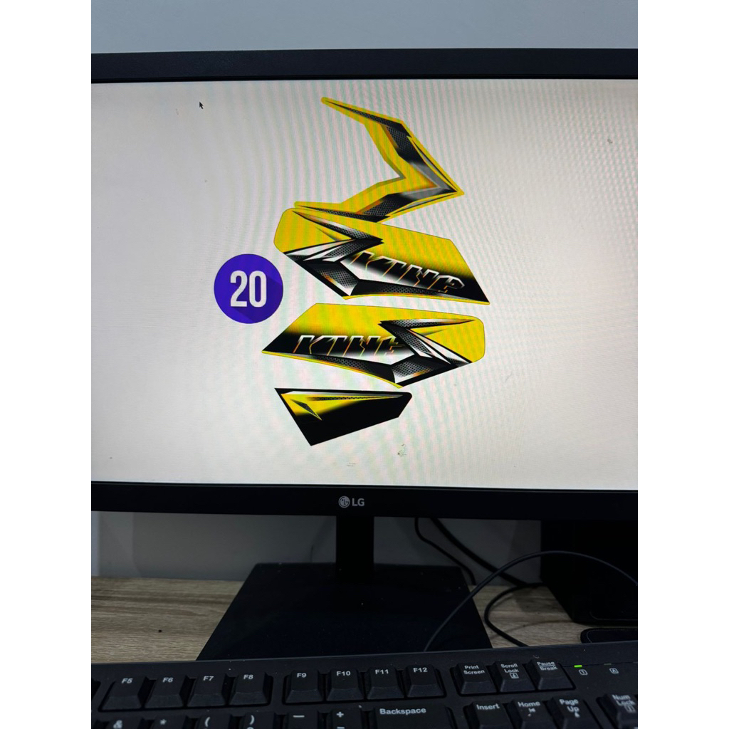 Striping Rx king 2008 kuning