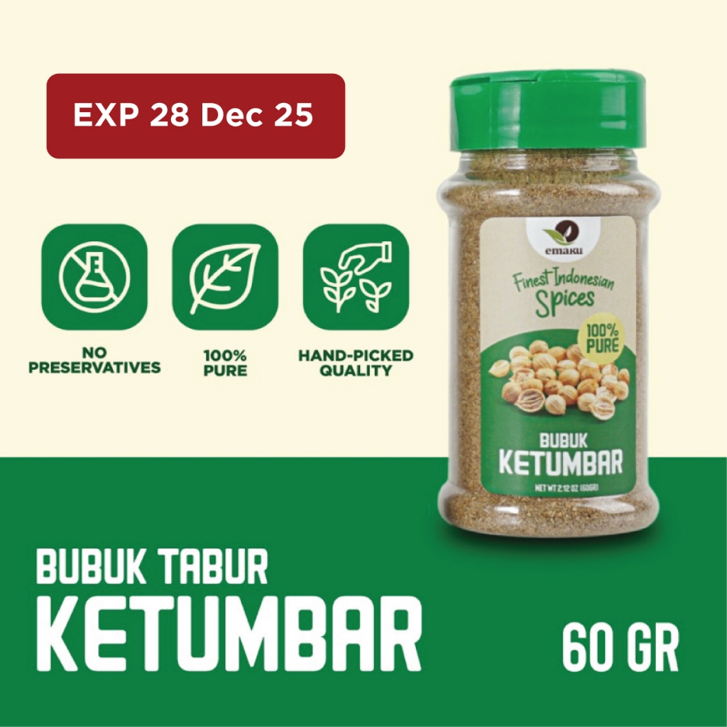 

Emaku Bumbu Masak Ketumbar Bubuk / Coriander Powder 60g