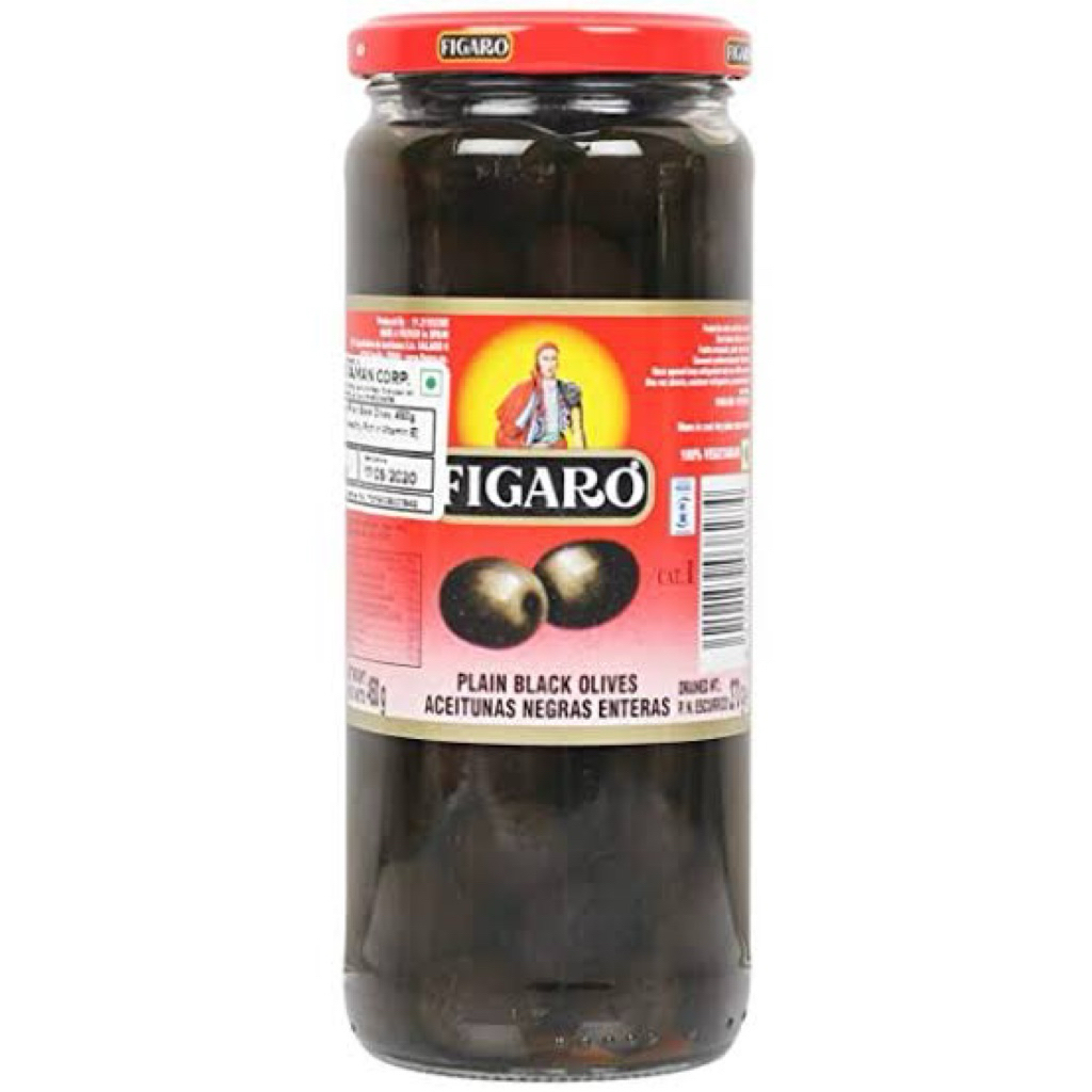 

FIGARO Olives Black Pitted 212 Gram