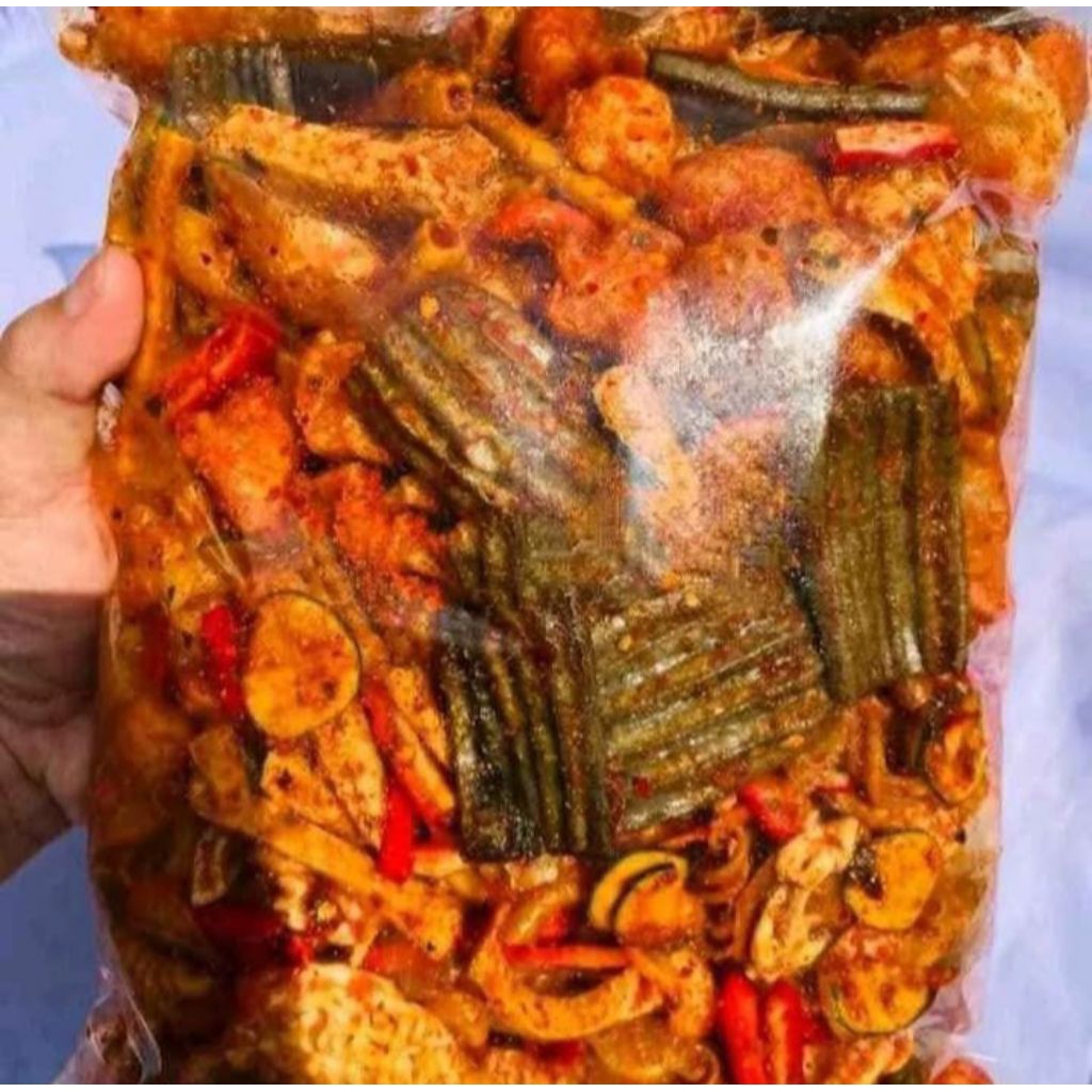 

kerupuk seblak mix campur 1kg cikruh