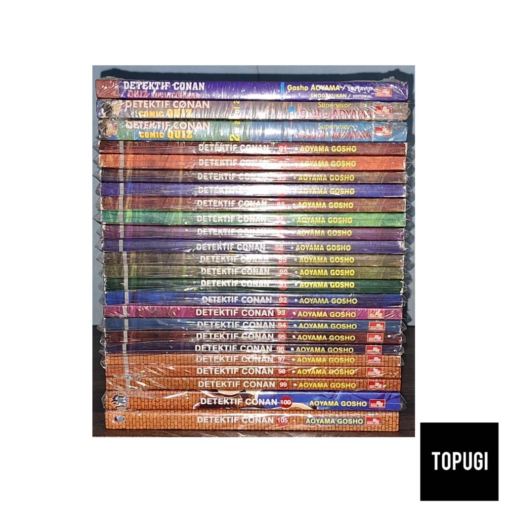 Komik Detektif Conan SET Vol. 81-90 91-100 + 105 & Detektif Conan Comic Quiz