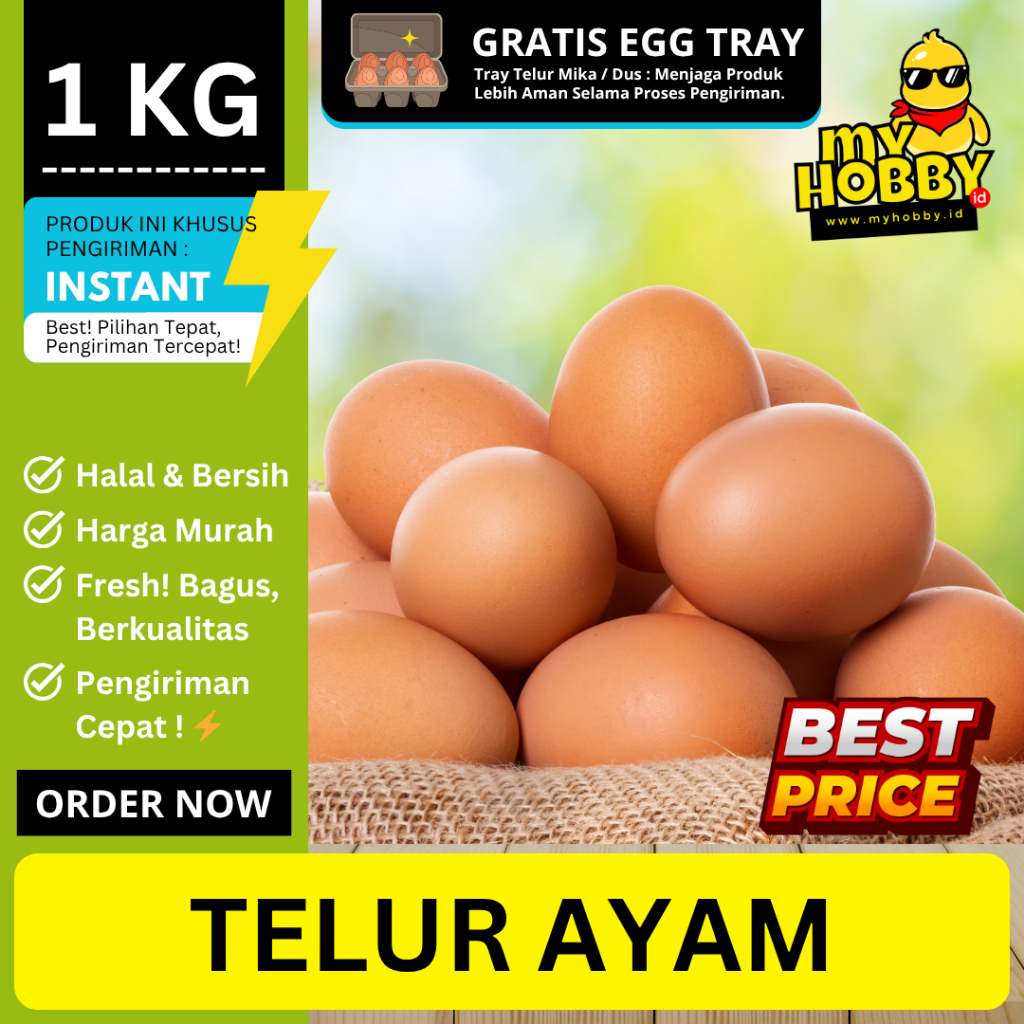 

Telur Ayam Negeri 1 Kg, Fresh! Timbangan Amanah, Bagus, Murah Berkualitas. Agen Telor Ayam Negri Ras