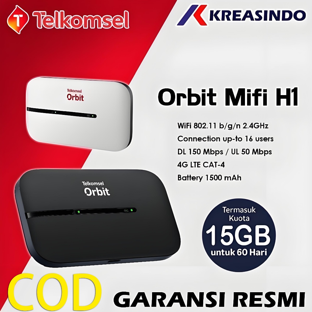 [Bisa COD] Huawei E5576/E5577 Brovi HKM XL GO IZI Mifi Modem Wifi Portable 4G Unlock All Operator By