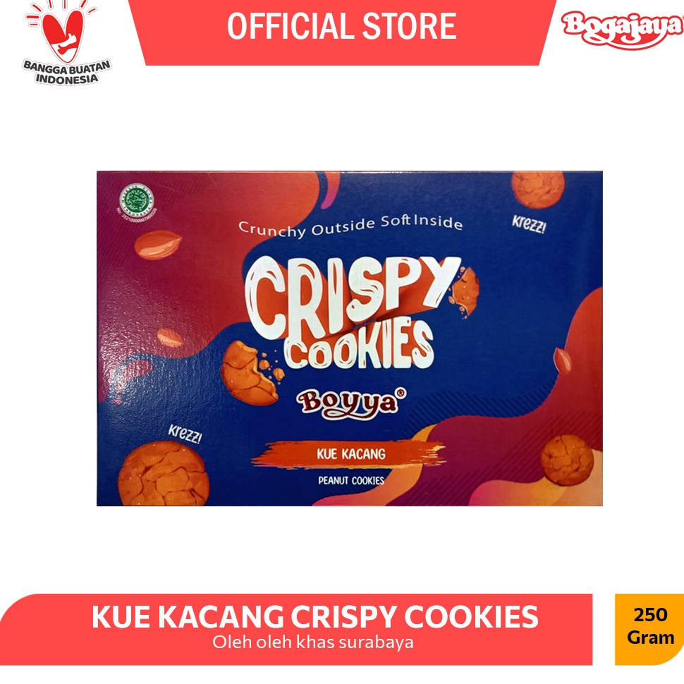 

Promo Kue Kacang Crispy Cookie Oleh Oleh Surabaya Kemasan Besar 25 Gram Official Store Bogajaya