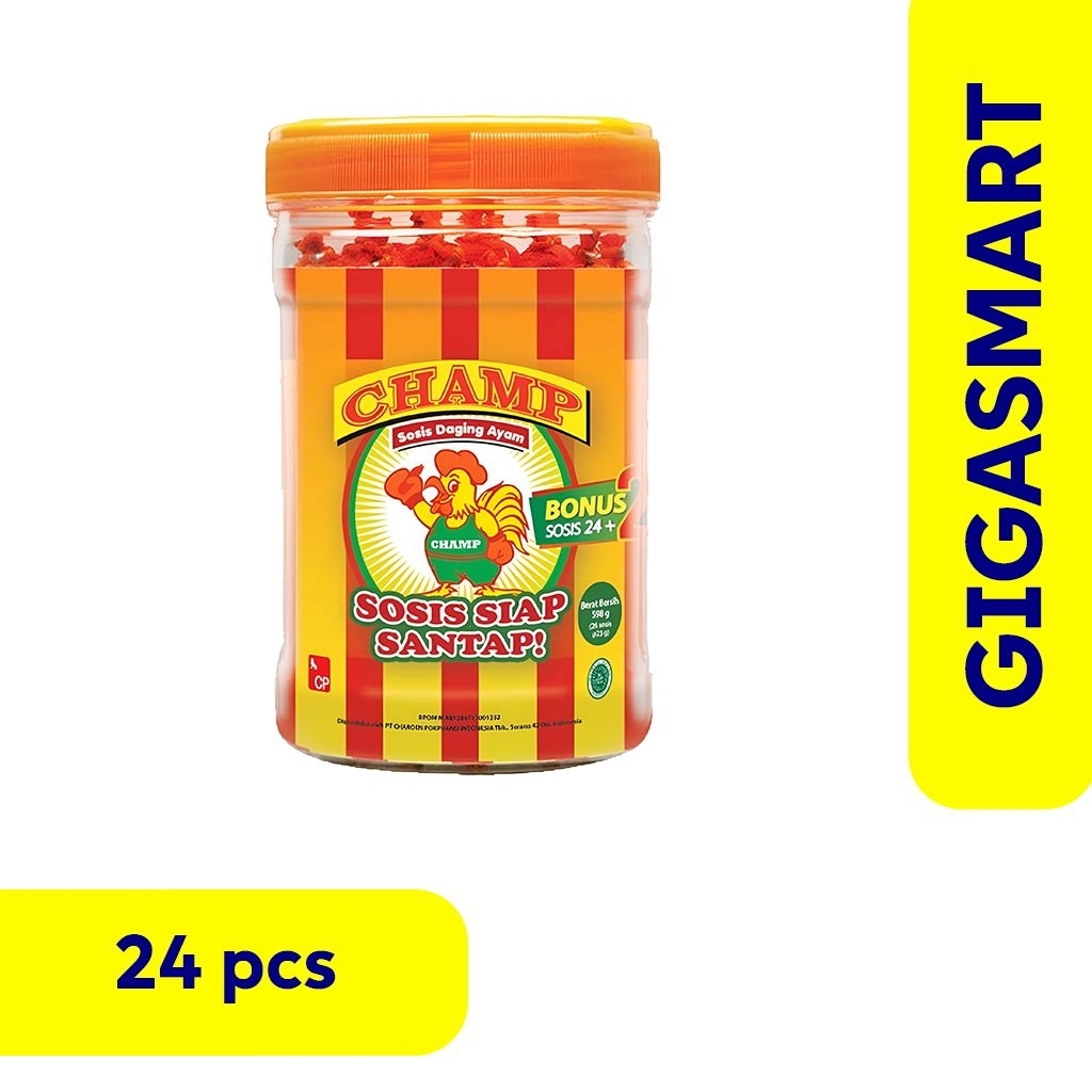

Sosis CHAMP Toples Rasa Ayam Isi 24