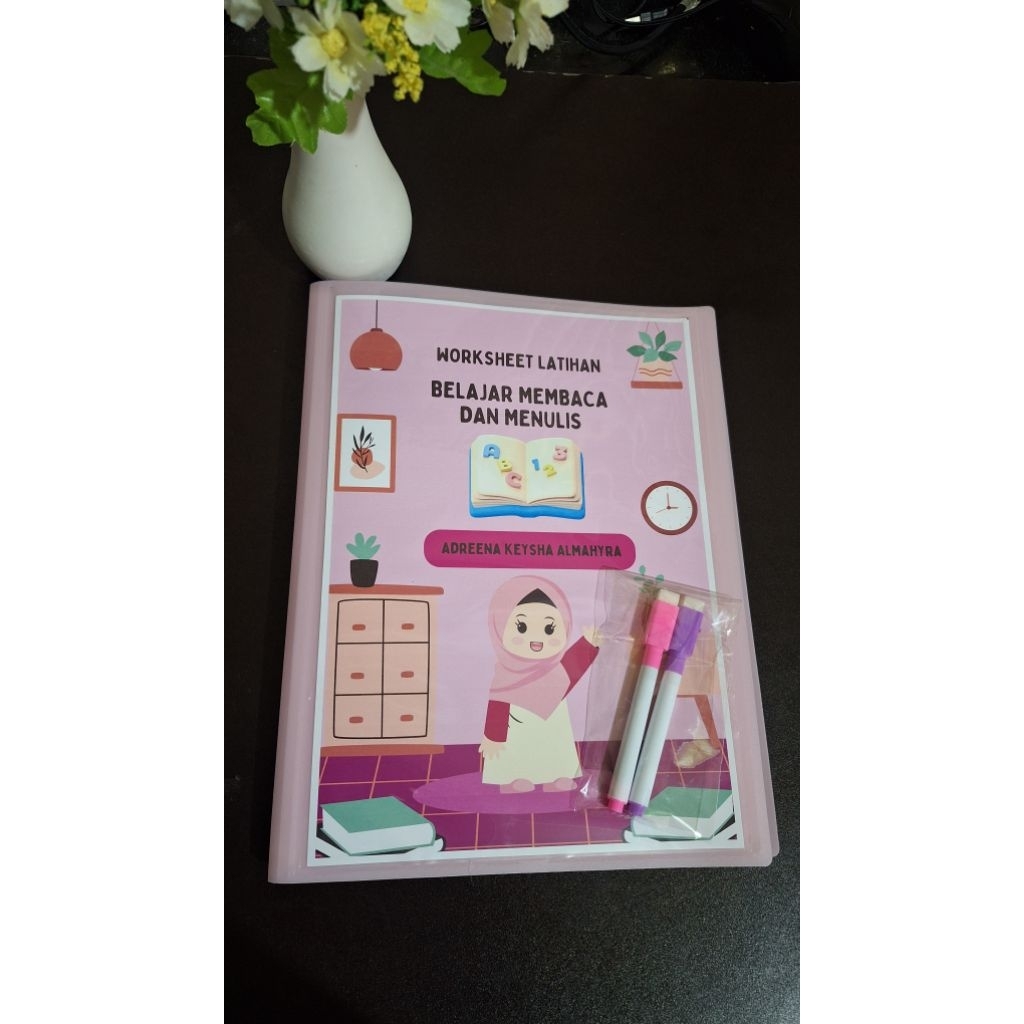 Worksheet Edukasi Anak Latihan Belajar Membaca