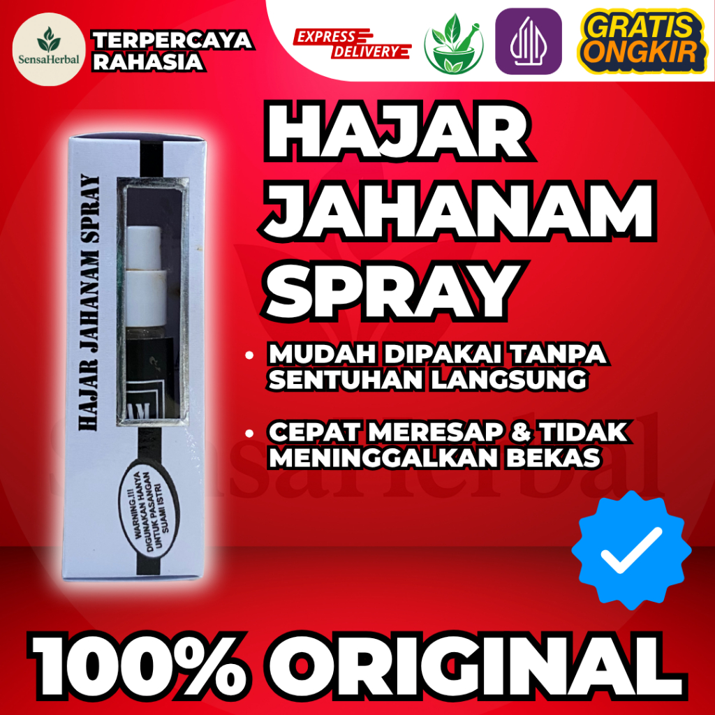 HAJAR SPRAY ORIGINAL MESIR – PRIA DEWASA PERKASA TAHAN LAMA TANPA OBAT KIMIA