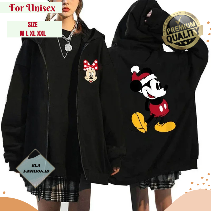 Jaket Mickey Mouse - jaket wanita pria fashion korean style  Print  Disney