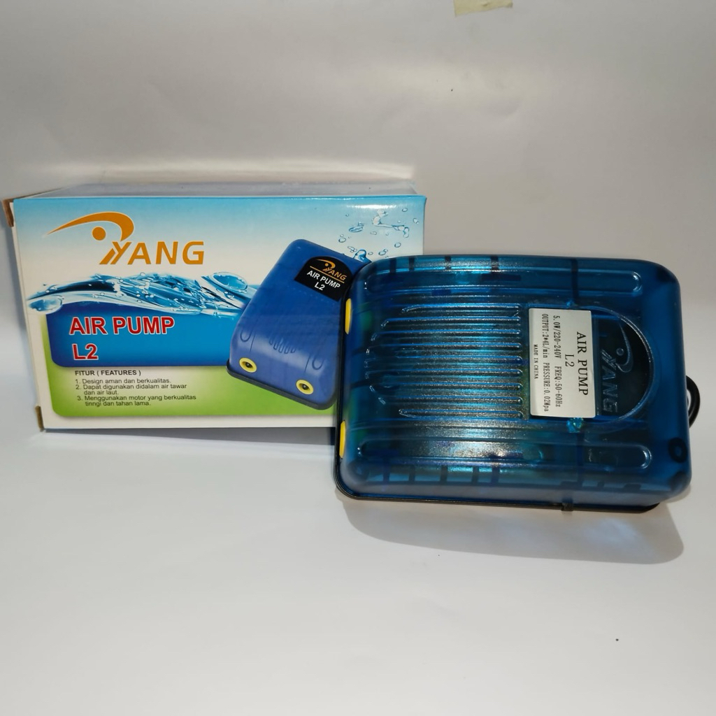 Livvicstore Aerator 2 Lubang Aqura Amara Q6 Am 06A & Kandila Eco-480 100% Original Air Pump Aquarium