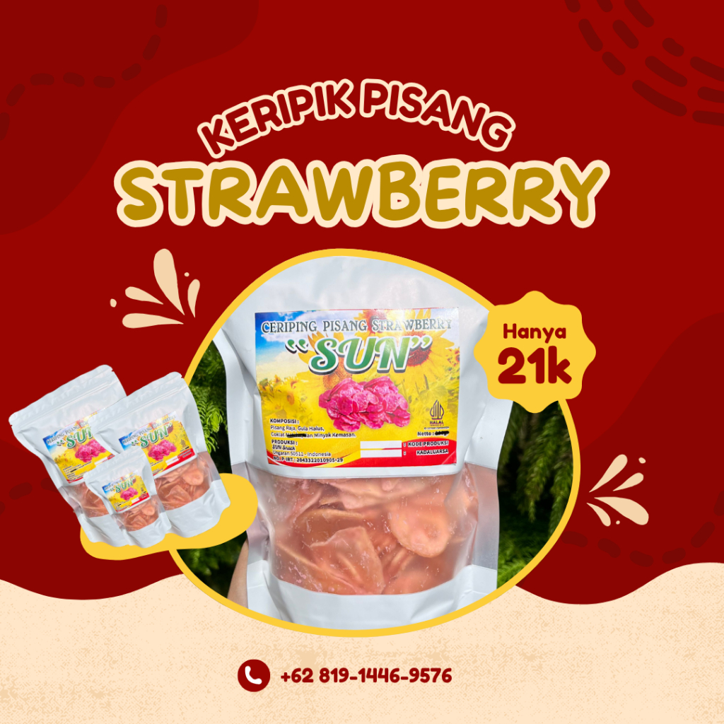 

KERIPIK PISANG STRAWBERRY