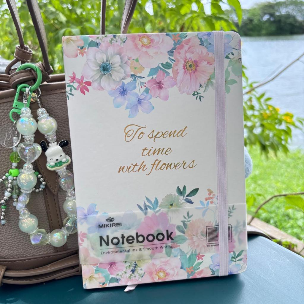MIKIREI | Diary A5  Hardcover FLOWERS | Buku Harian | Buku Jurnal | Buku Catatan Aesthetic  Diary Mu