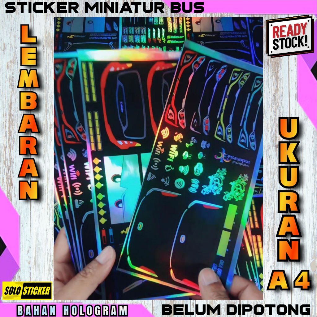 

Stiker Miniatur Lampu Bus Sticker Head Lamp Jetbus 5 Jetbus 3 Hologram