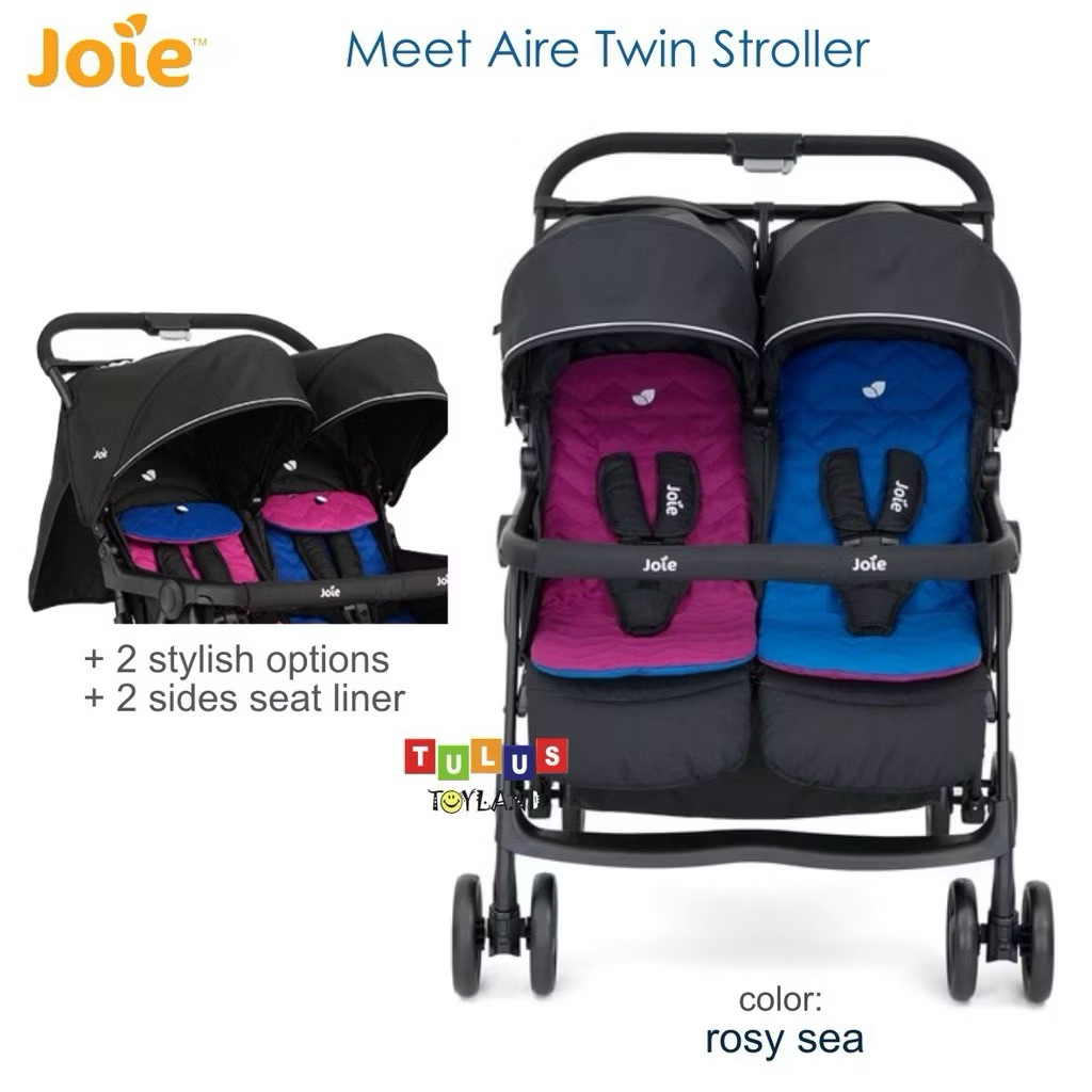 PRELOVE Joie Aire Twin Stroller Kembar Kereta Dorong Anak Bayi Baby Kembar Travelling Twins Kokoh Tr