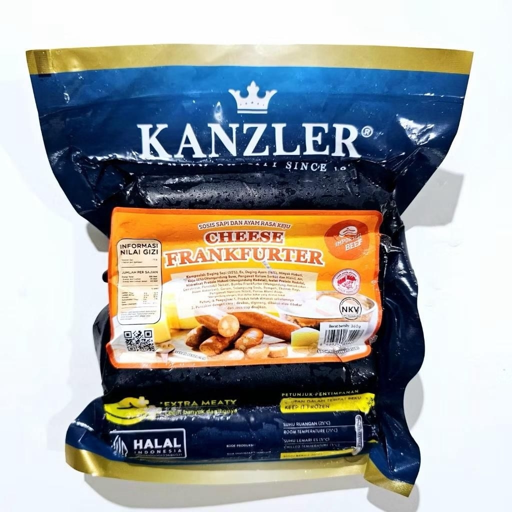 

KANZLER sosis cheese frankfukter 5s 360gram