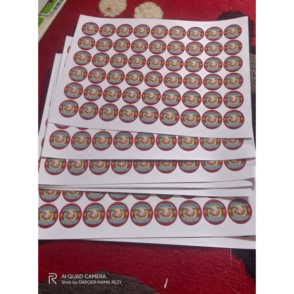 

Cetak stiker label + cutting UK a3 (beli 5 lembar free 1 lembar)