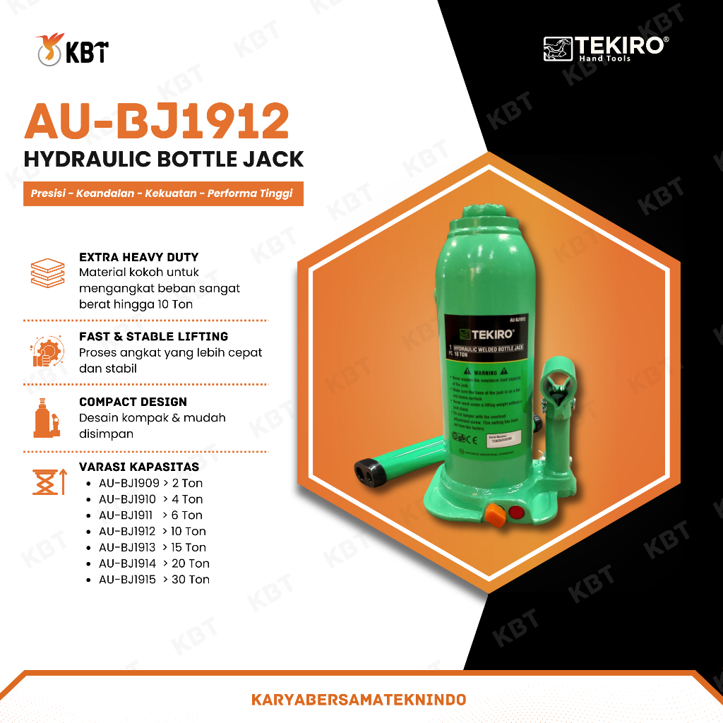 DONGKRAK BOTOL TEKIRO 10 TON