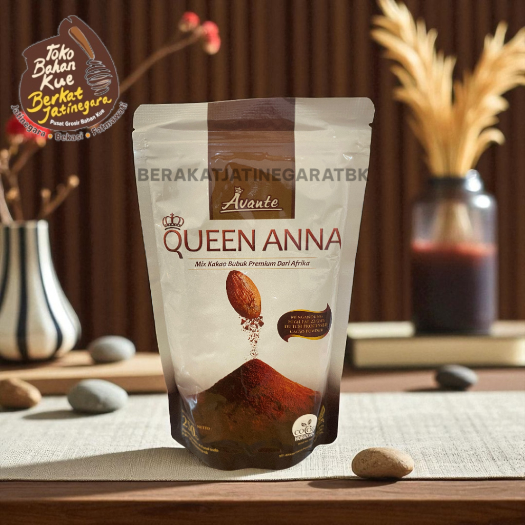 

QUEEN ANNA COKLAT BUBUK KEMASAN 250 GRAM/BUBUK COKLAT AVANTE QUEEN ANNA