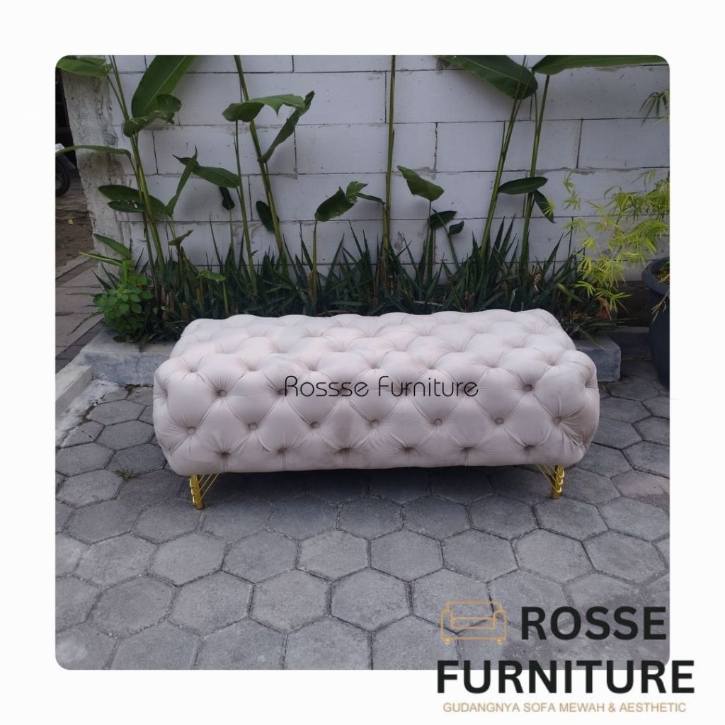 Bench Seribu Kancng | Bench Mewah | benhc Aesthetic | Puff | Sofa Kancing