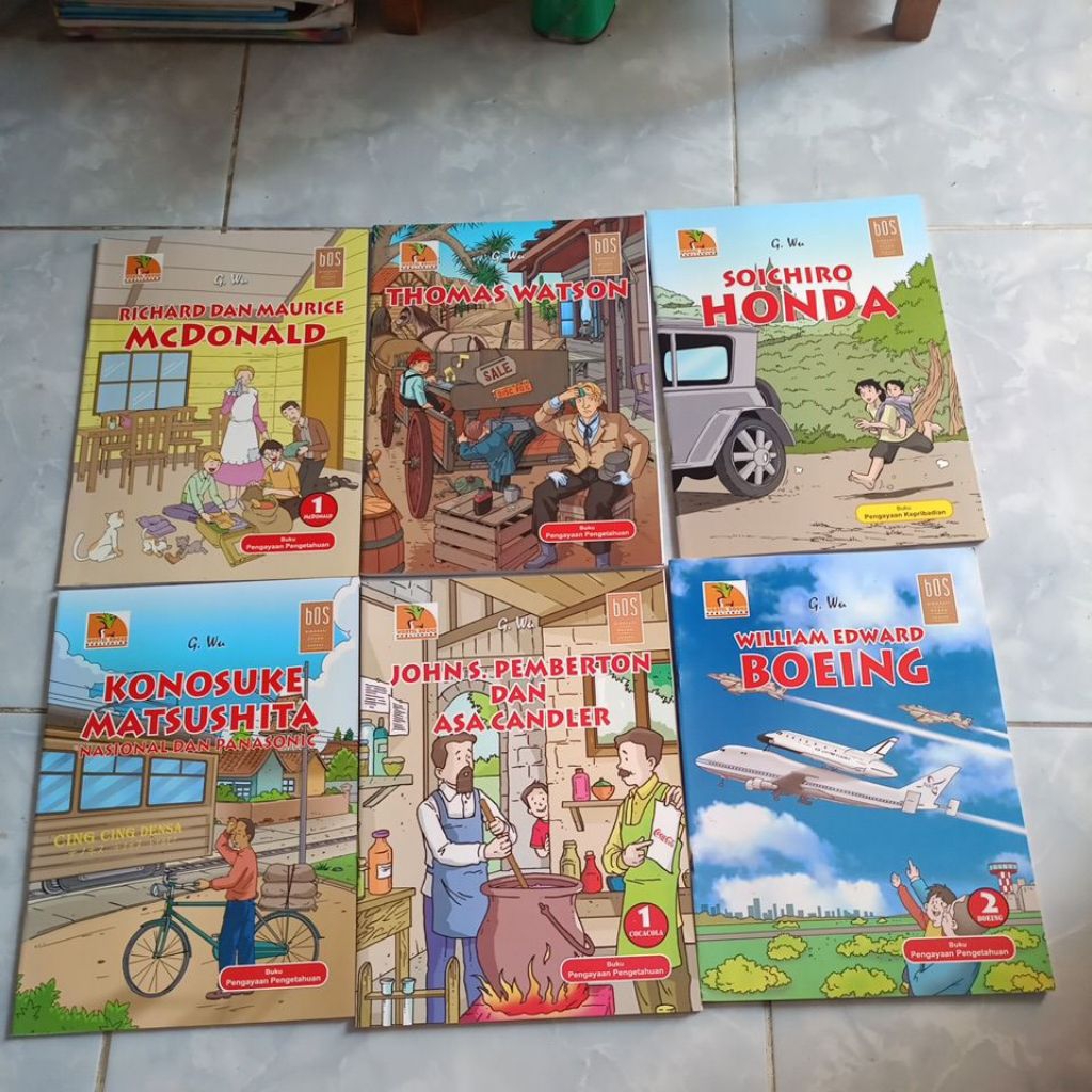 komik BOS (biografi Orang Sukses) by G. Wu