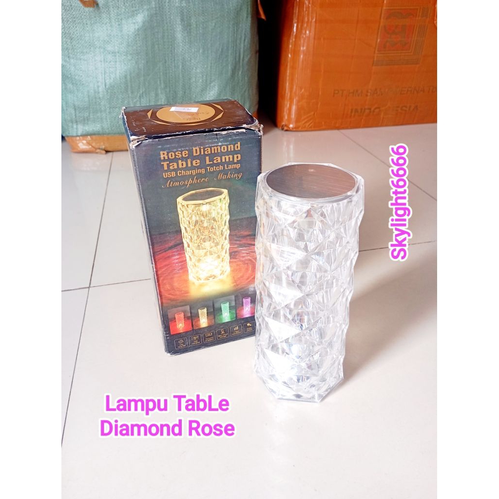 Lampu TabLe Diamond Rose Returan/Rusak