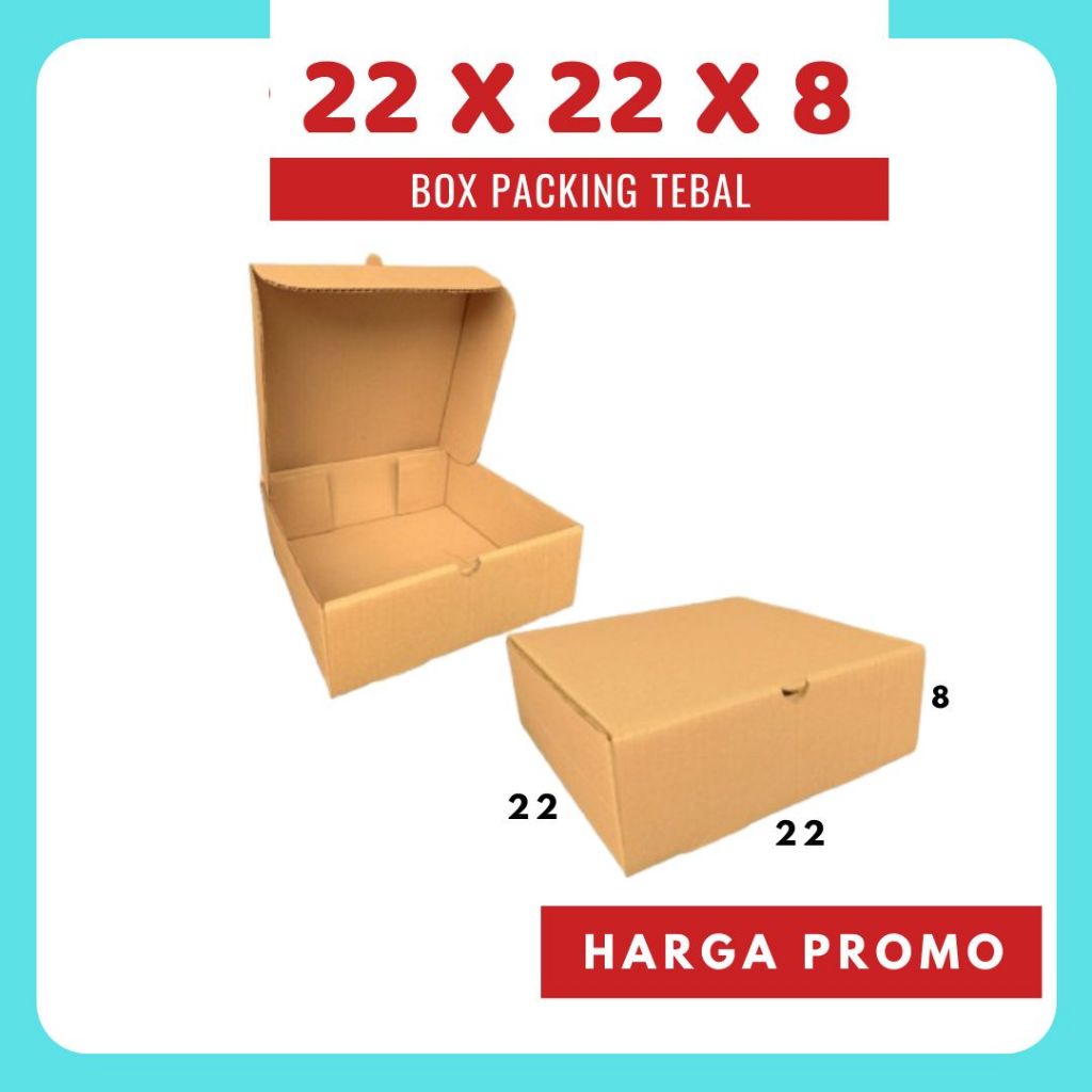 

Box 22x22x8 Kardus LD Packing Polos kardus 22x22x8 kemasan dus hampers handuk selimut Diva Box