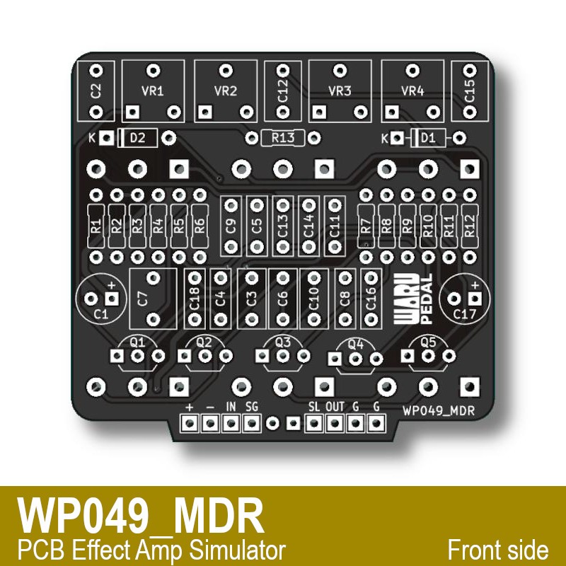 PCB Efek Amp Simulator | WP049_MDR based on Mesa Dual Rectifier 1590B