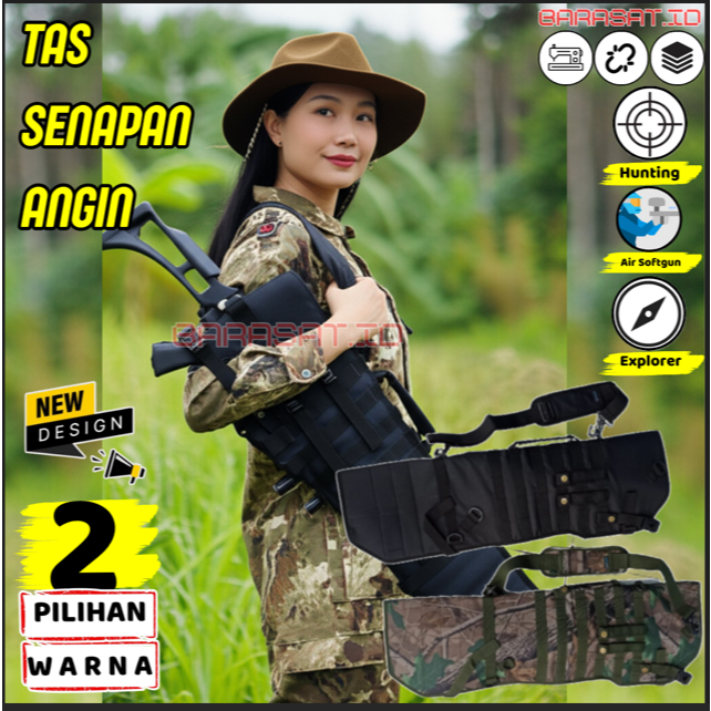 Kantong Jinjing Uklik PCP Gejluk Bahan tebal Jahitan rapi Kuat Tali bahu empuk Ringkas bisa dilipat