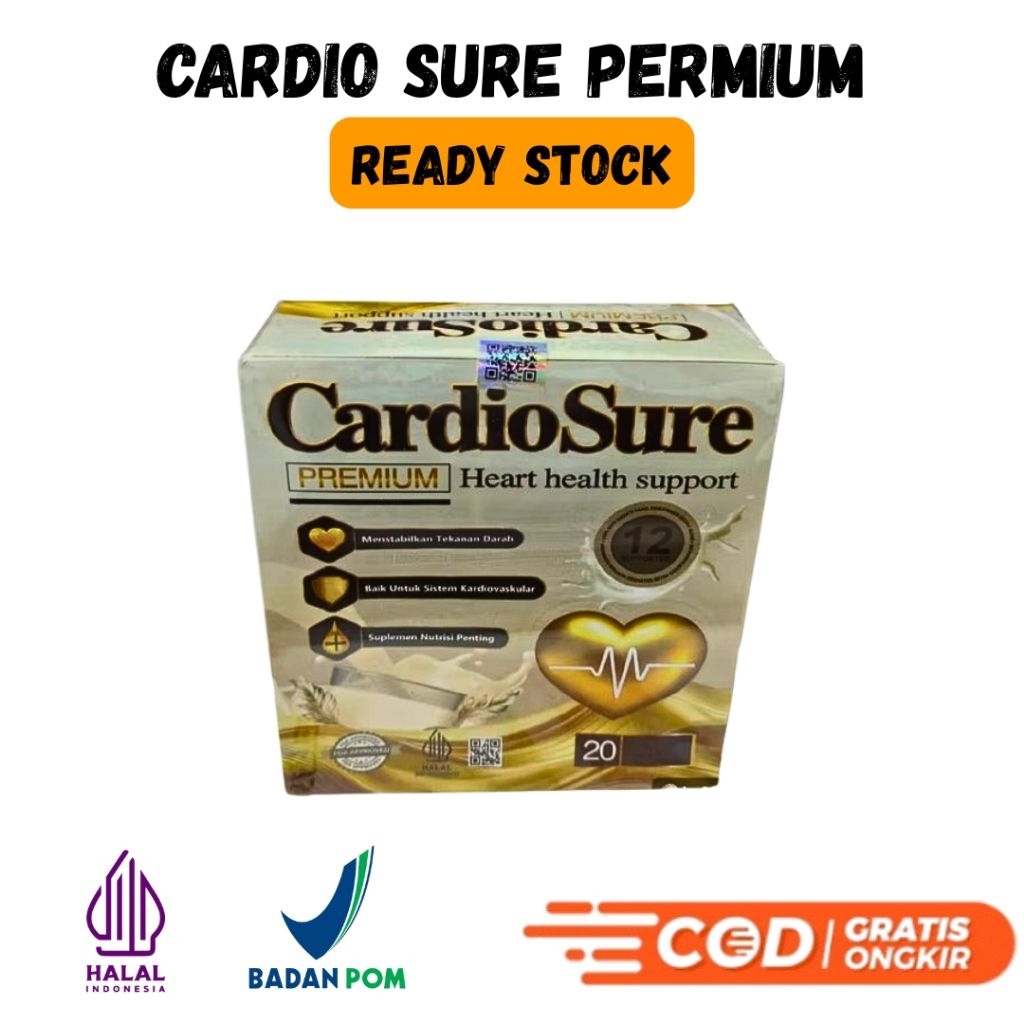 

CARDIOSURE Susu (100% Asli) Untuk Hipertensi Kolesterol dan Asam Urat