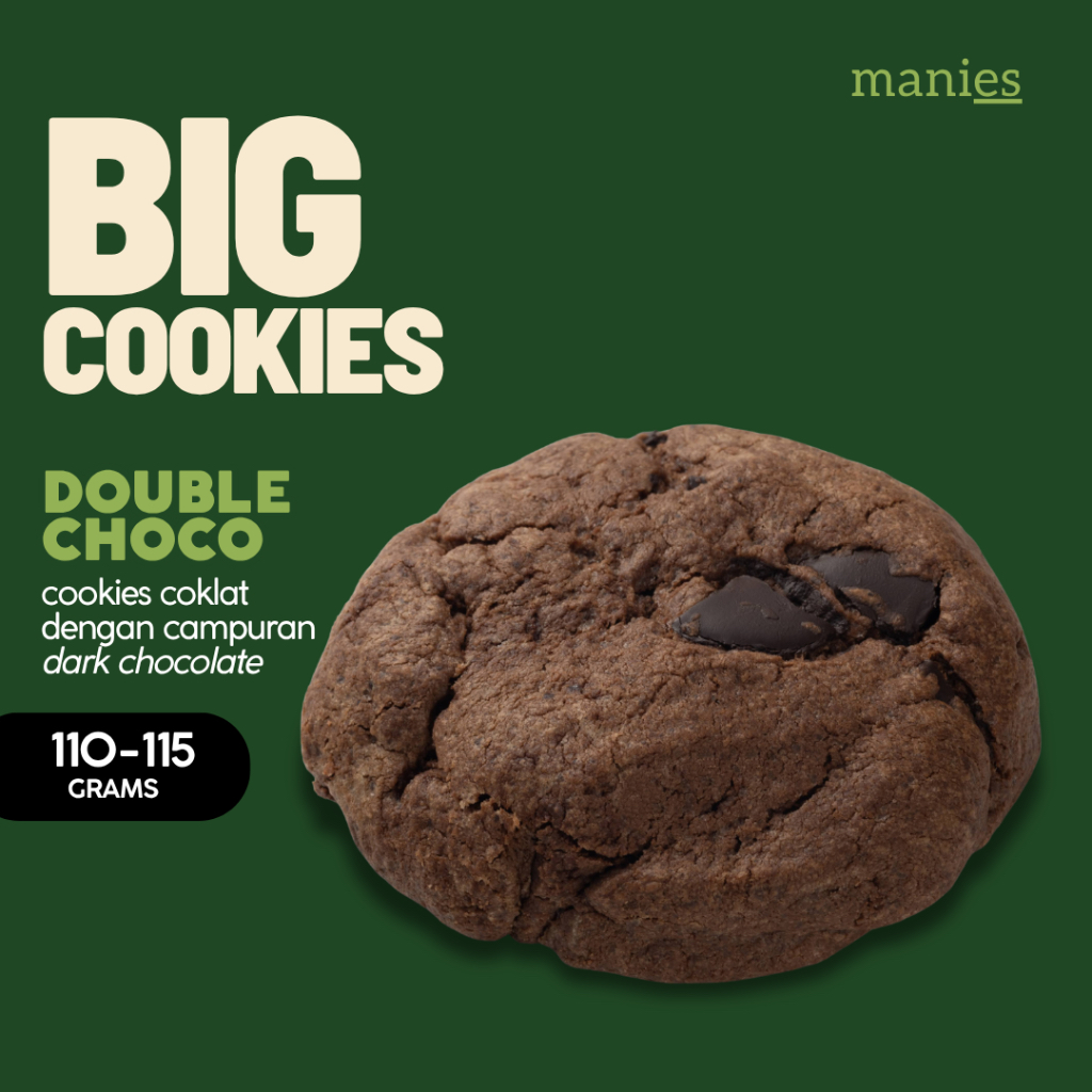 

BIG COOKIES DOUBLE CHOCO - maniesbyrika