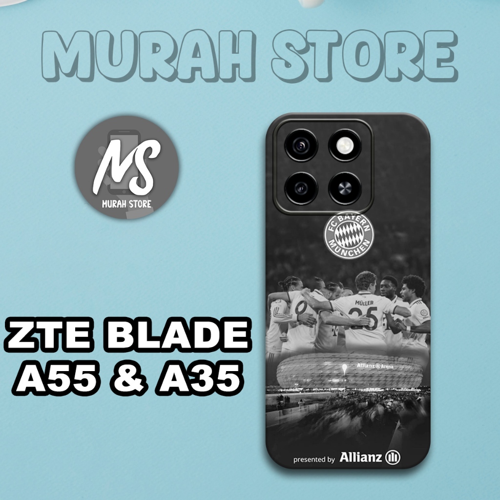 Softcase Karet ZTE BLADE A55 & A35/MS51/Motif BOLA/Case ZTE BLADE A55 & A35/Silikon ZTE BLADE A55 & 