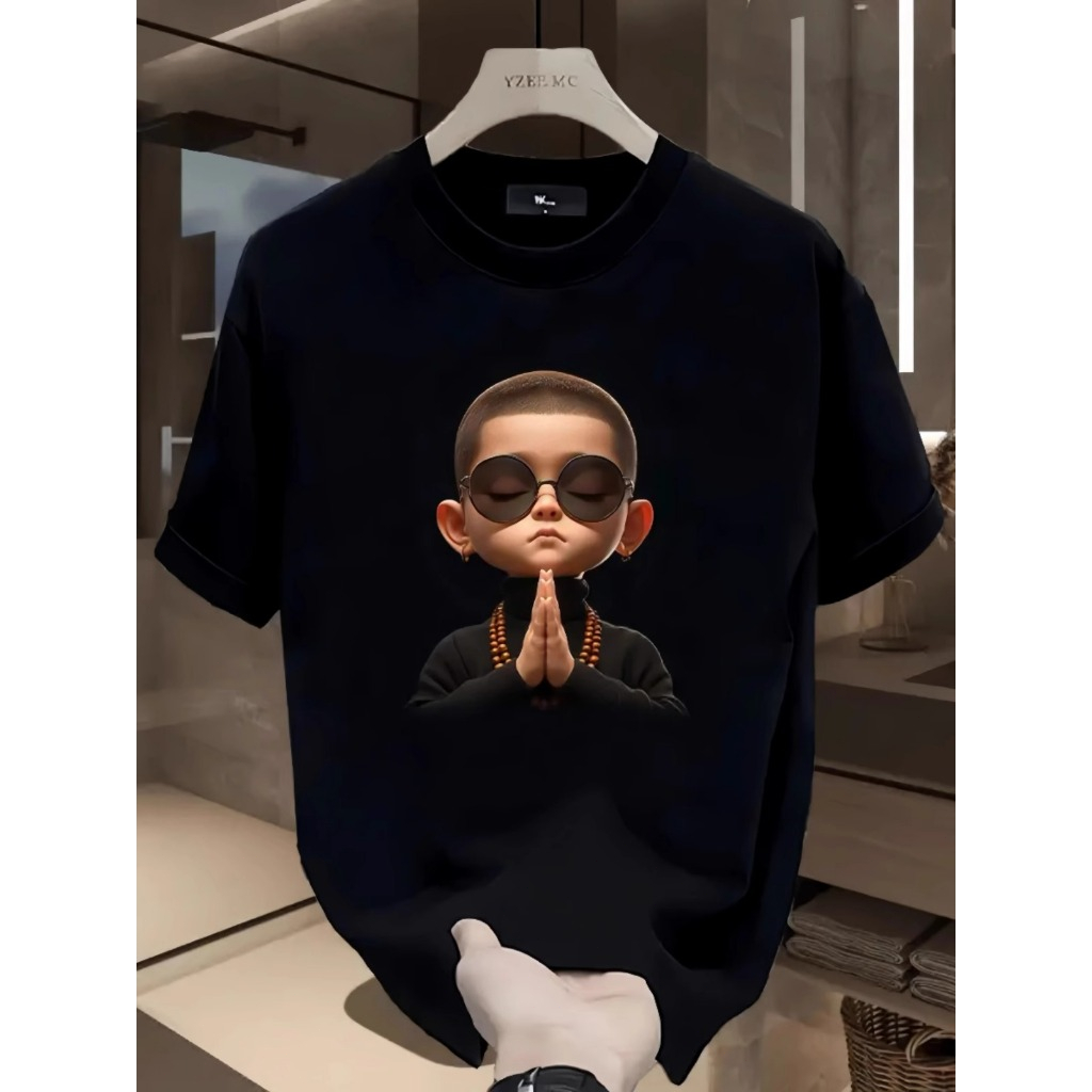 Kaos pria Yakuza Hadiah Seni Naga & Samurai Gaya Jepang kaos wanita lengan pendek oversize COD