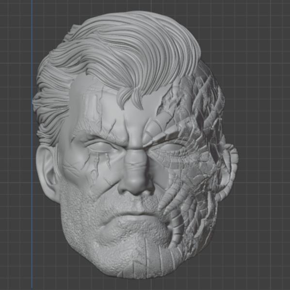 Headsculpt HS Kepala Cable Damage Normal X Men Muff Toys Notaman Shf NWToys Vtoys Romankey Marvel Le