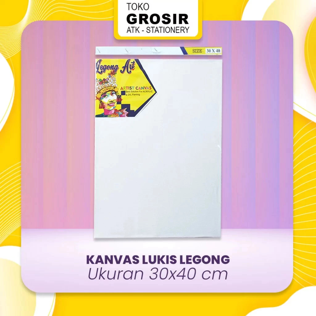

(LIVE) Kanvas Lukis Siap Pakai ukuran 30x40 / Kanvas Legong ART 30 x 40 cm / Artist Canvas Best Solution for Acrylic and Oil Painting 2