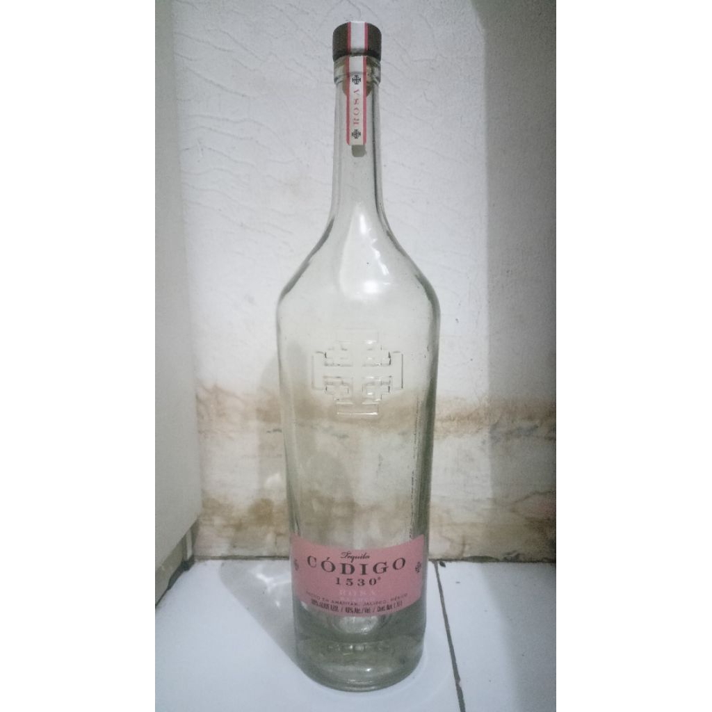 Jual Botol Bekas Codigo Rosa Blanco Tequila ( SIZE 1.75 L )