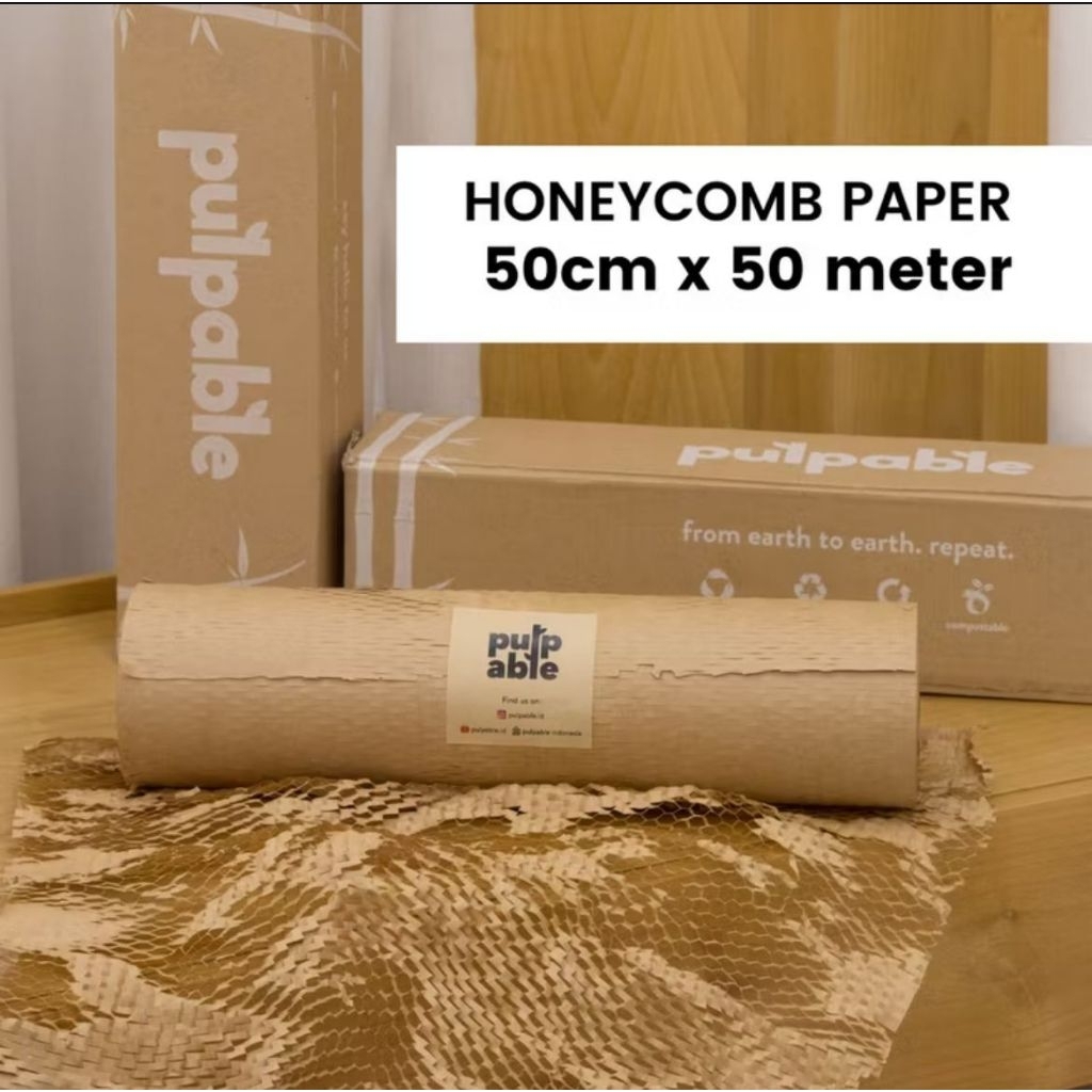 

50cm x 50m Honeycomb Paperwrap hexawrap eco friendly bubble wrap 50 m