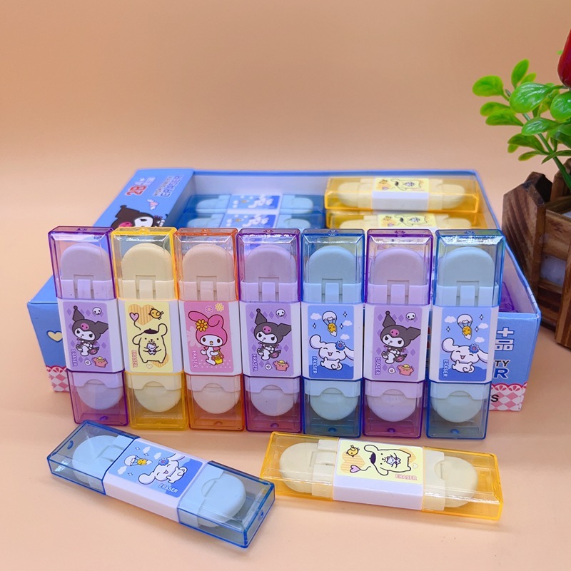 

Penghapus Pensil Dua Sisi Mika Case Eraser Double Side Premium High Quality Anak Kartun Lucu Karakter Kuromi My Melody Cinnamoroll Pompurin Souvenir Birthday Hampers Birthday Hampers Ulang Tahun Hampers Anak Souvenir Ulang Tahun Anak Misaki