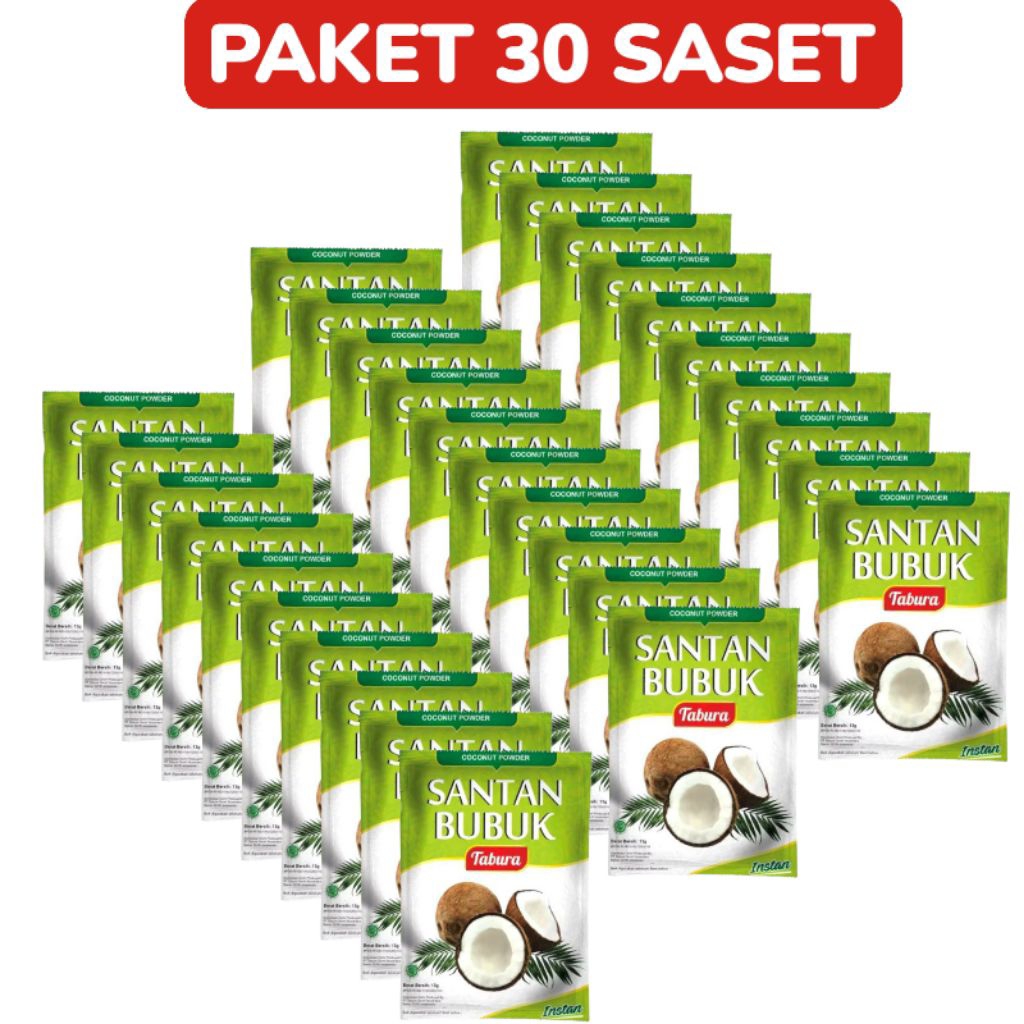 

Tabura Santan Bubuk Instan 13g X 30 Saset Coconut Powder