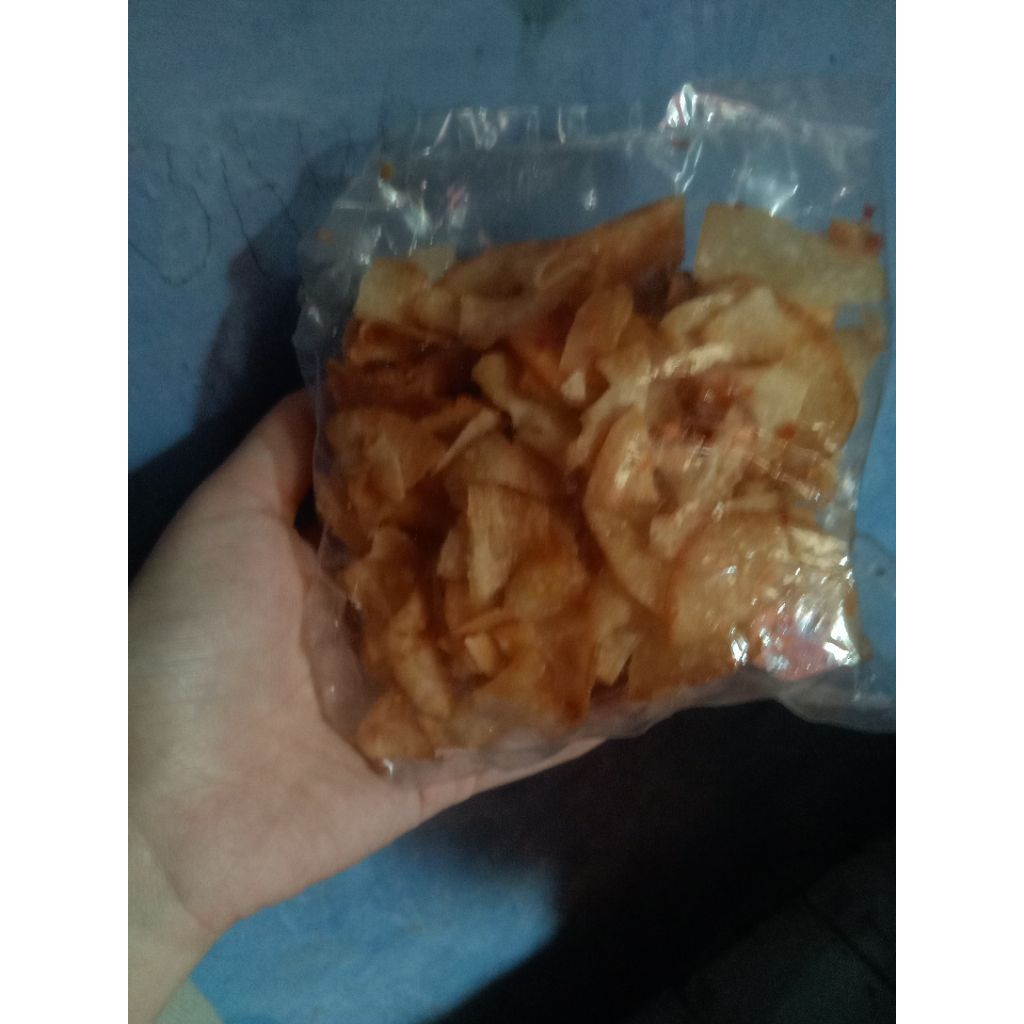 

Keripik singkong Balado Cabe asli,pedas gurih manis
