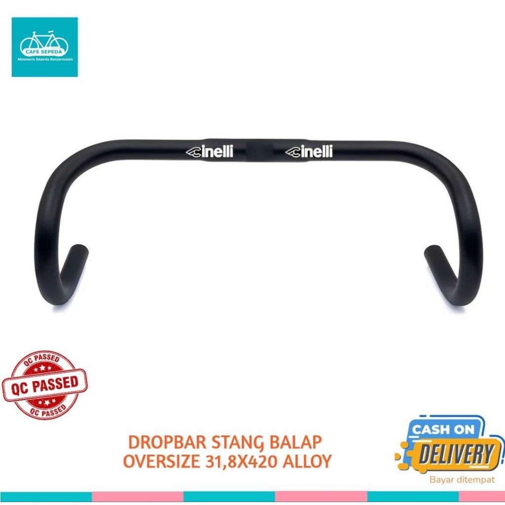 DROPBAR OVERSIZE 31,8 STANG BALAP SEPEDA ALLOY FIXIE RB BALAP MTB