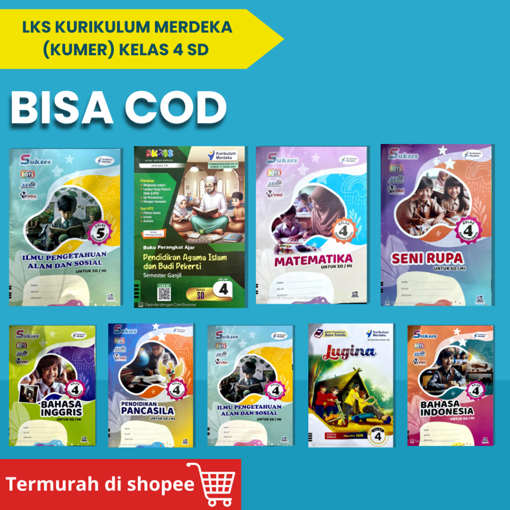 LKS KURIKULUM MERDEKA KELAS 4 SD | KURIKULUM 2021 | LKS IKM SEMESTER 1 | LKS SUKSES | LKS CV PILAR P