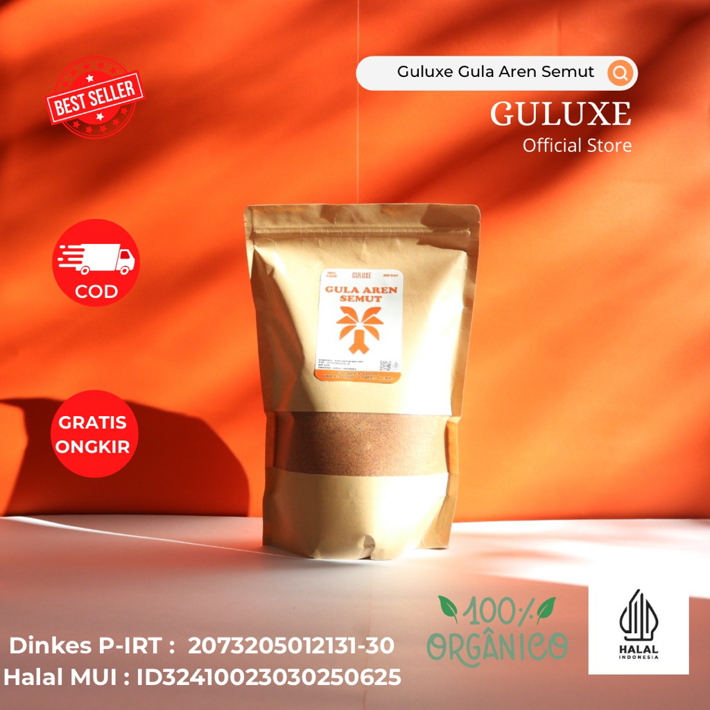 

Guluxe Gula Aren Semut Bubuk Organik 1Kg Premium Pure