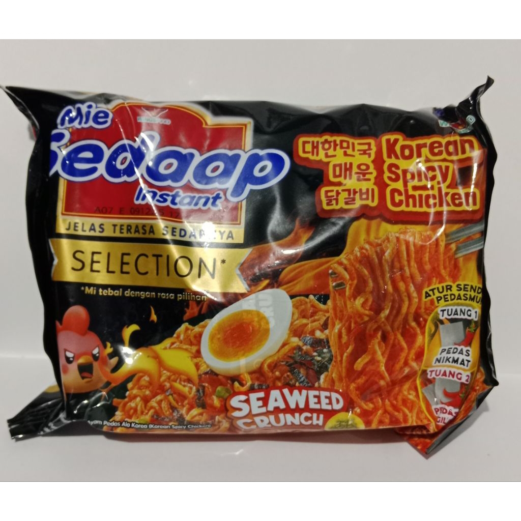 

Mie sedaap selection korean spicy chicken Goreng