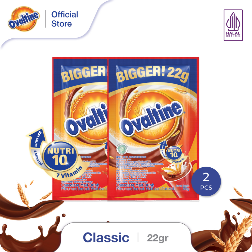 

OVALTINE Classic Susu Bubuk Coklat 22grx10sx6