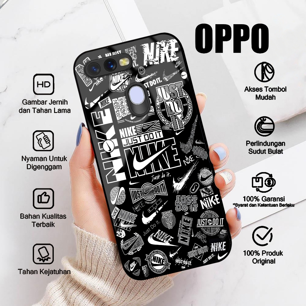 Case OPPO A5S OPPO A7 Casing OPPO A11K OPPO A12 A7X A12E A12S Motif AESTHE BRAND Softcase Glossy Har